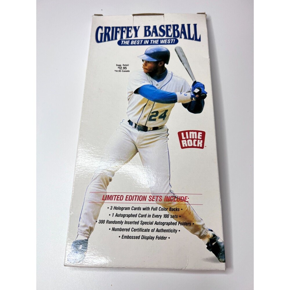 Lot of 7 -1992 Ken Griffey Jr Lime Rock 3 Hologram Card Set Ltd Ed w/ COA